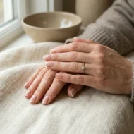 Pose de gel BIAB avec finition French délicate et élégante sur ongles naturels
