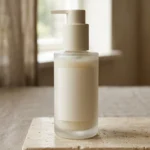 Flacon minimaliste du Gel Nettoyant Doux Visage DANA Aesthetic, formule moussante sans savon